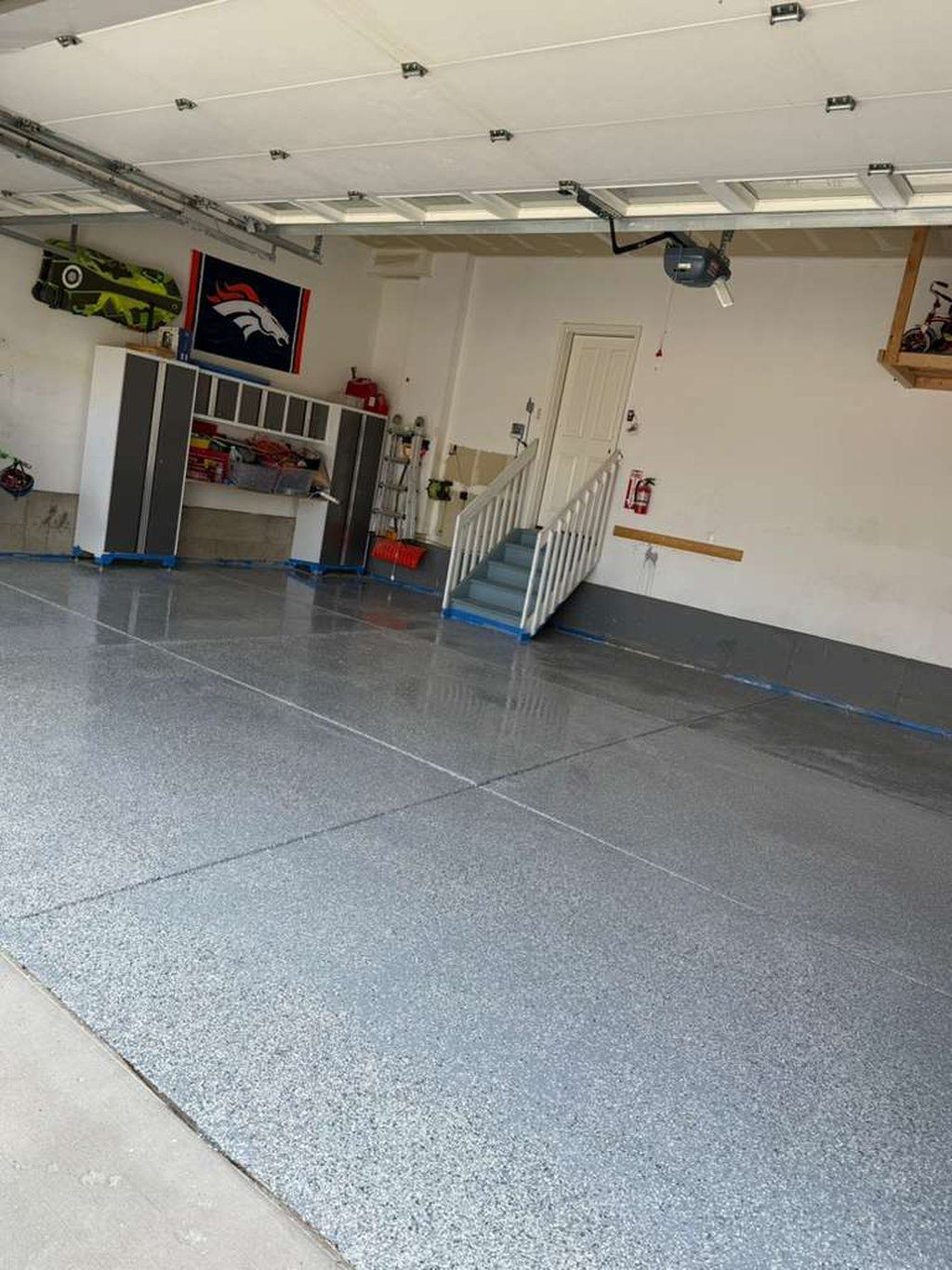 After: Premium BM Epoxy garage floor transformation in Denver Colorado